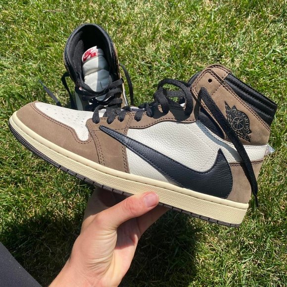 Jordan Men's Brown and White Trainers